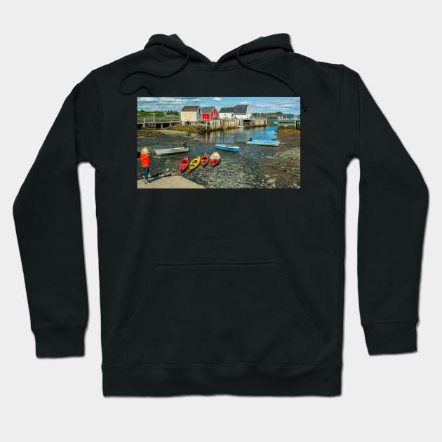 Low Tide at Blue Rocks 04 Hoodie by kenmo